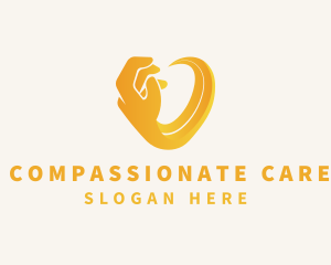 Hand Heart Charity logo design