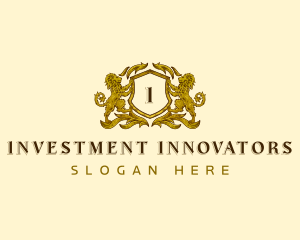 Shield Lion Crest logo