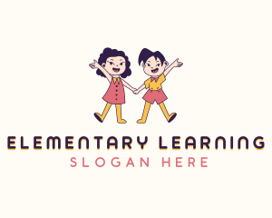 Kids Kindergarten Learning logo design