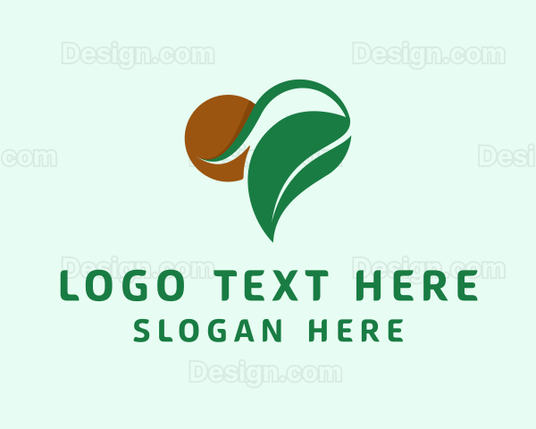 Seedling Heart Leaf Logo