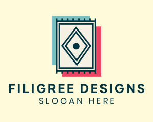 Rug Interior Design Decoration logo design