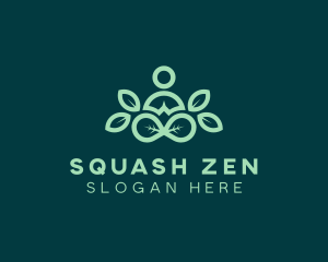 Leaf Yoga Meditation logo design