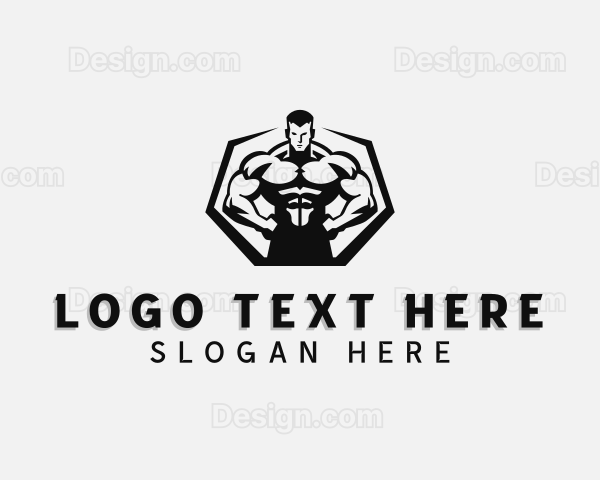 Muscular Workout Trainer Logo