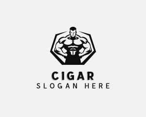 Muscular Workout Trainer Logo