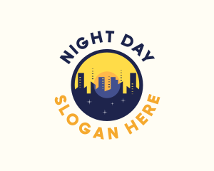 Skyline Day Night logo design