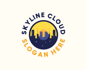 Skyline Day Night logo design