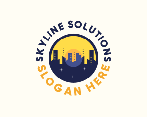 Skyline Day Night logo design