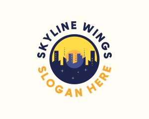 Skyline Day Night logo design