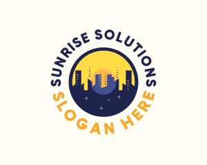 Skyline Day Night logo design