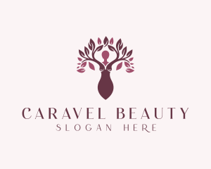 Organic Natural Beauty Spa logo design