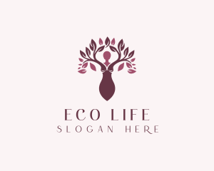 Organic Natural Beauty Spa logo design