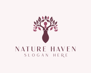 Organic Natural Beauty Spa logo design