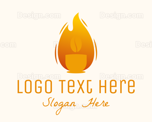 Coffee Roaster Fire Logo