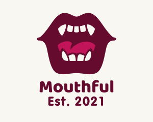 Vampire Mouth Fangs logo