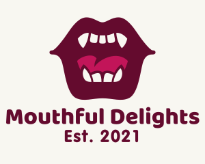 Vampire Mouth Fangs logo