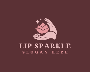 Sparkling Lotus Spa Hands logo design