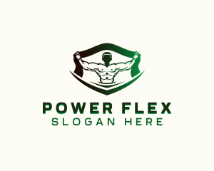 Muscle Gym Training logo design