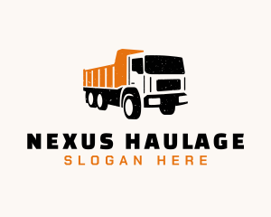 Dump Truck Haulage logo design