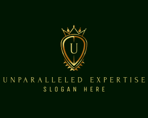 Premier Luxury Shield logo design