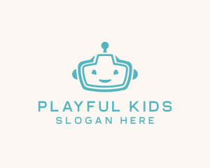 Toddler Robot Kids Toys logo design