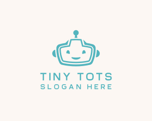 Toddler Robot Kids Toys logo design