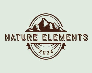 Nature Outdoor Mountain logo design