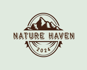 Nature Outdoor Mountain logo design