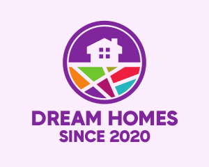 Round Geometric Home logo