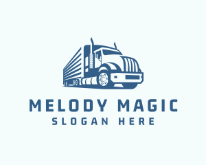 Trailer Truck Logistics Transport logo