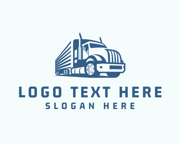 Trailer Truck Logistics Transport logo