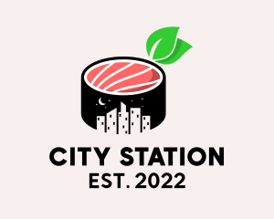 City Japanese Sushi  logo design