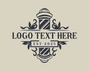 Hairdresser Barber Pole logo