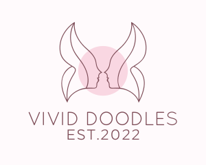 Beauty Product Wings  logo design