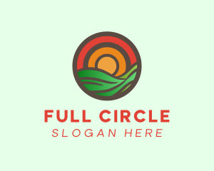 Circle Sunset Farm logo design