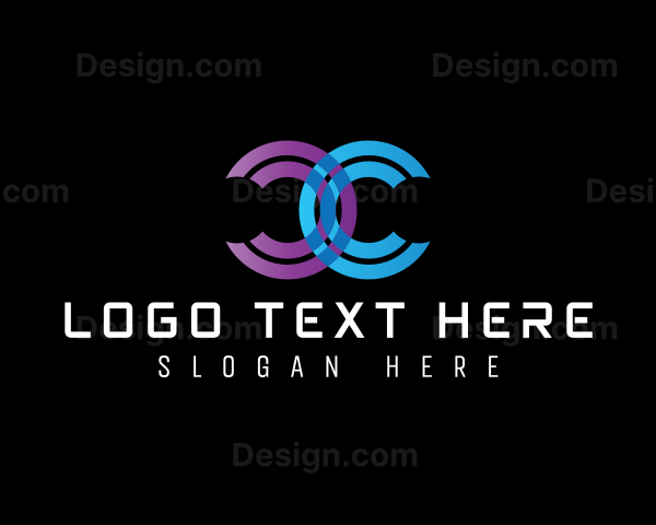 Symmetrical Modern Company Letter C Logo