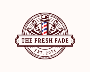 Barber Grooming Razor logo design