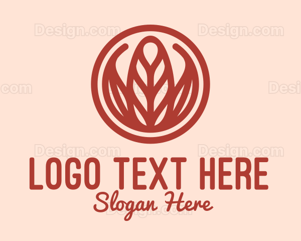 Leaf Monoline Organic Beauty Logo