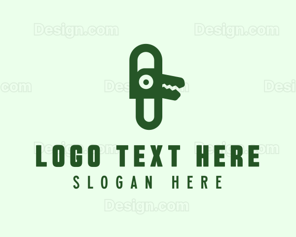 Modern Alligator Clip Logo