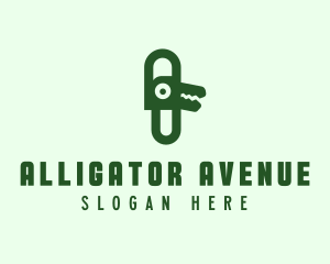 Modern Alligator Clip logo design