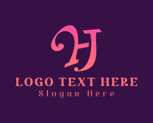 Entertainment Letter HJ Monogram logo