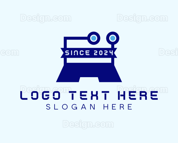 Tech Circuit Laptop Logo