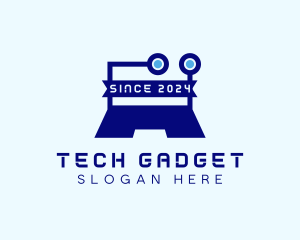 Tech Circuit Laptop logo design