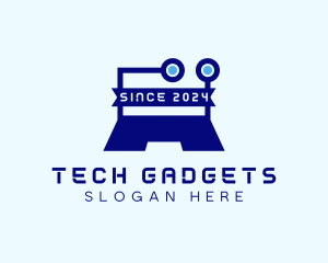 Tech Circuit Laptop logo design