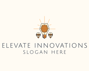 Innovation Electric Bulb logo design