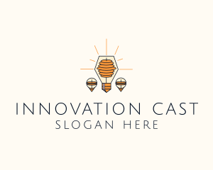 Innovation Electric Bulb logo design