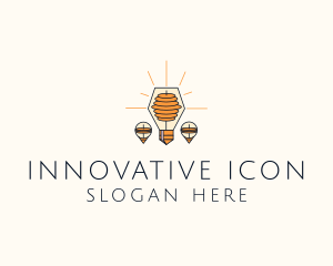 Innovation Electric Bulb logo design