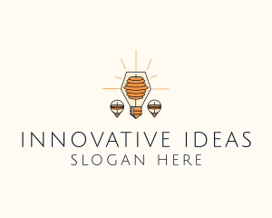 Innovation Electric Bulb logo design