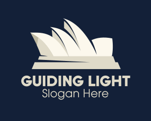 Sydney Opera House Australia Landmark logo design