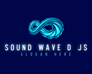 Modern Infinity Wave logo design