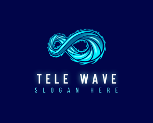 Modern Infinity Wave logo design